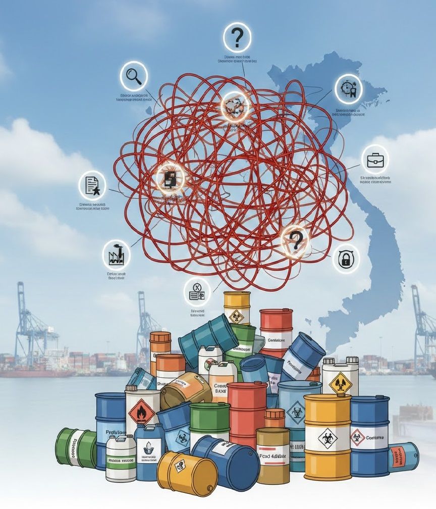 10 hiểu lầm thường gặp về khai báo hoá chất nhập khẩu tại Việt Nam