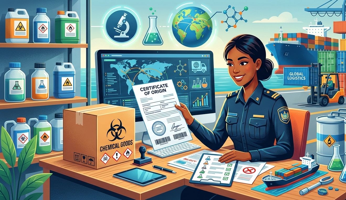 C/O cho hoá chất: khi nào cần, khi nào không, cách kiểm tra form hợp lệ