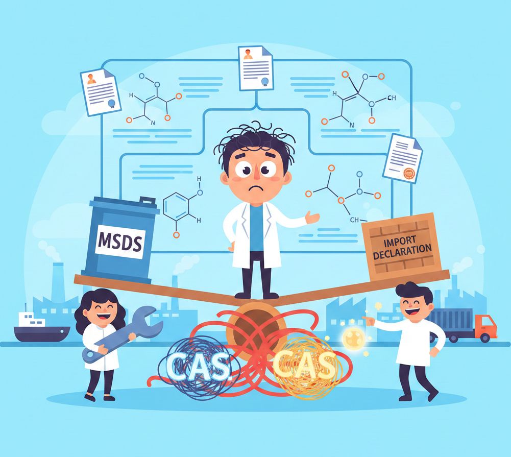 CAS trên MSDS cho tờ khai nhập khẩu: vướng mắc & cách gỡ