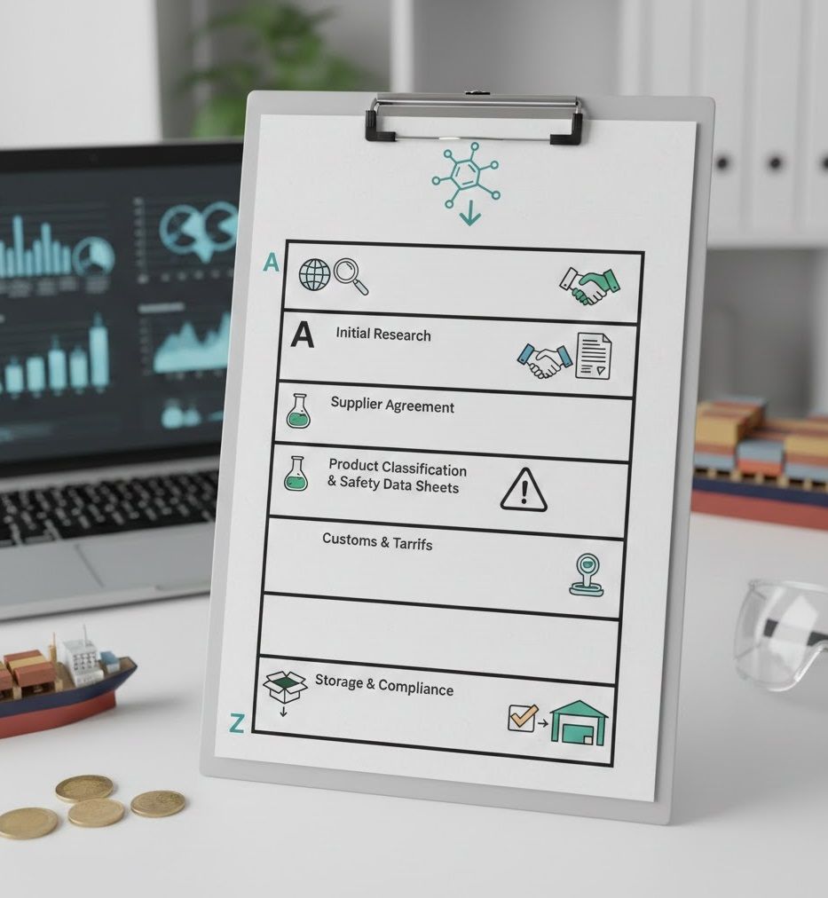 Checklist tuân thủ nhập khẩu hoá chất cho người mới (từ A–Z)