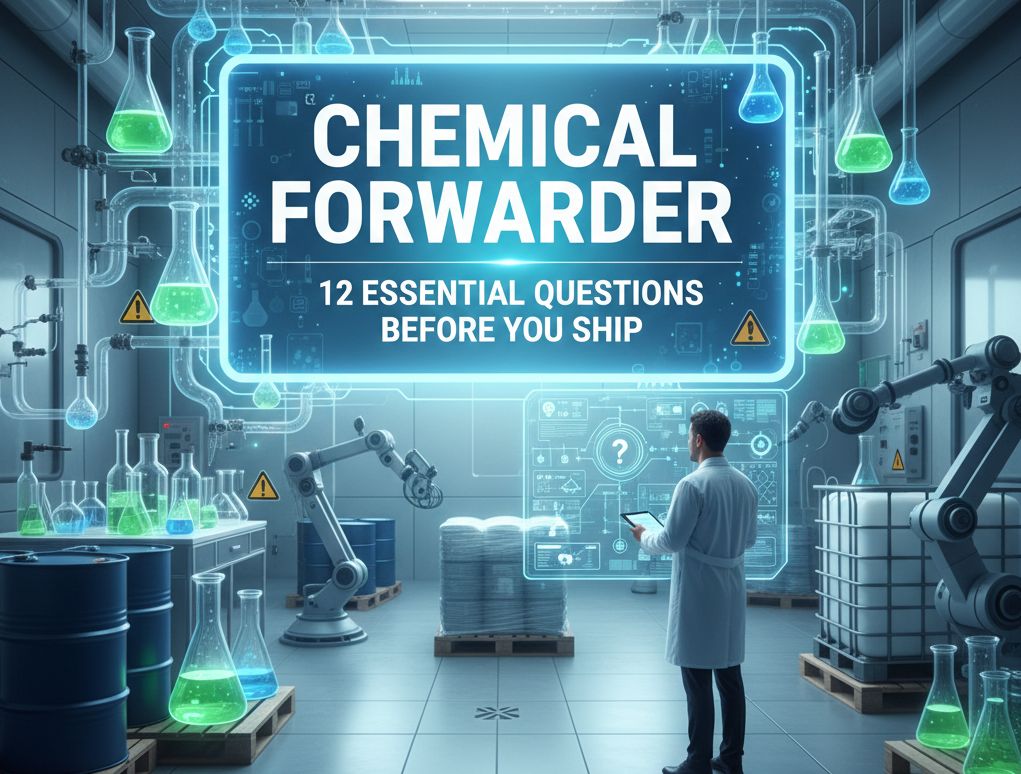 Chọn forwarder cho hoá chất: 12 câu hỏi phải hỏi trước khi gửi hàng