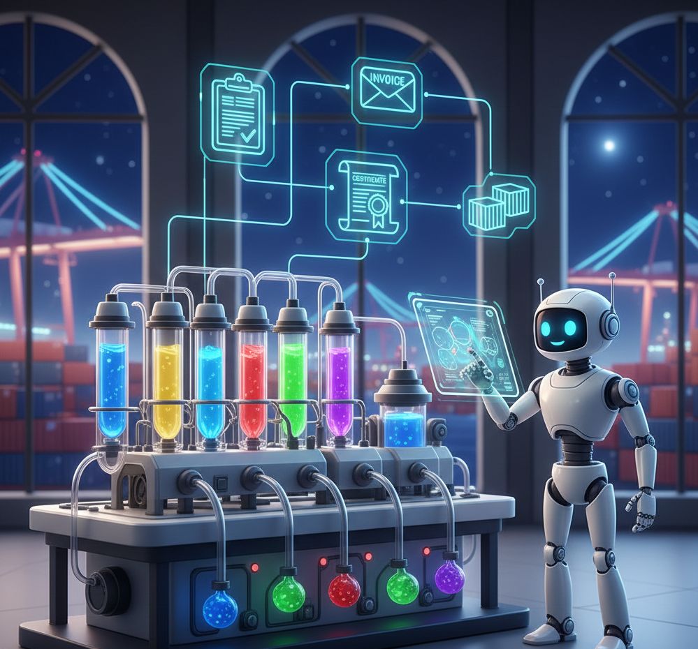 Chuẩn bị chứng từ cho lô nhiều hoá chất (multi-item) không bị rối