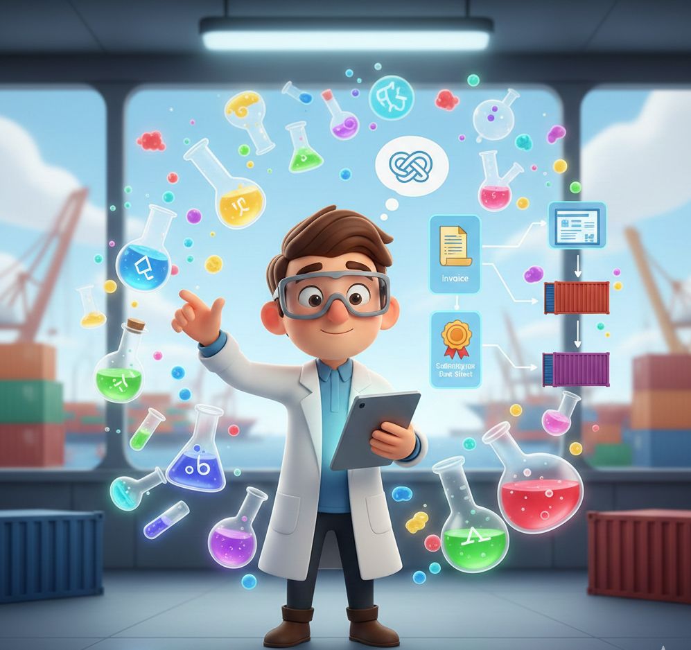 Chuẩn bị chứng từ cho lô nhiều hoá chất (multi-item) không bị rối