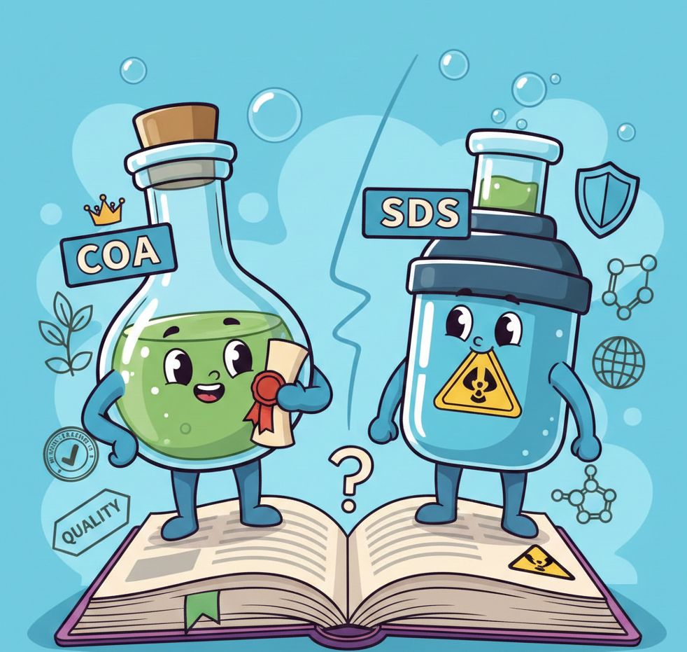 COA vs SDS: khác nhau thế nào trong khai báo hoá chất?