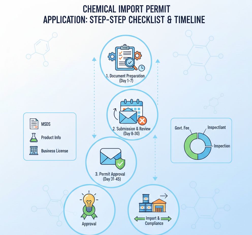 Hồ sơ xin giấy phép nhập khẩu hoá chất: checklist từng mục (kèm timeline)
