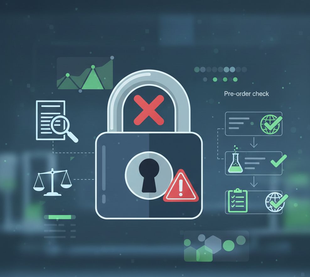 Hoá chất cấm: rủi ro pháp lý và cách kiểm tra trước khi đặt hàng