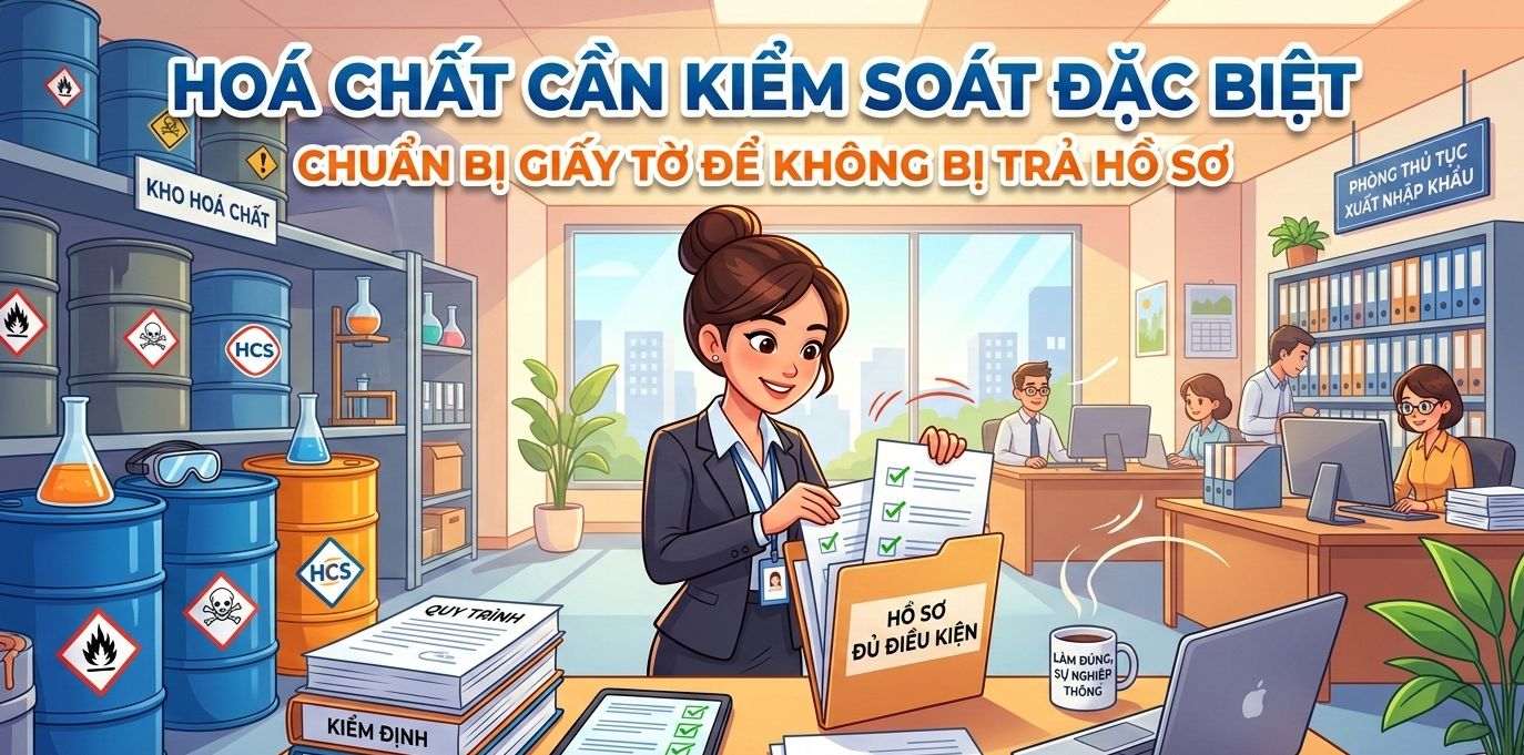Hoá chất cần kiểm soát đặc biệt: chuẩn bị giấy tờ để không bị trả hồ sơ
