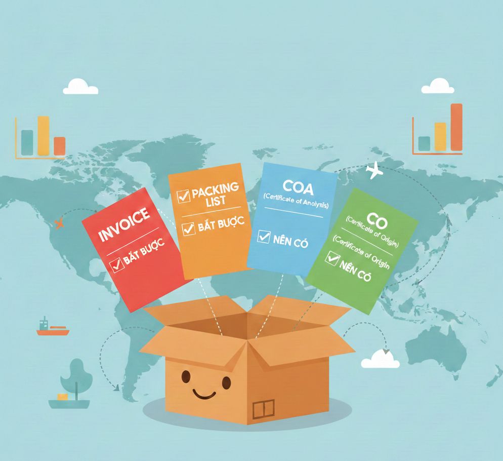 Invoice/Packing List/COA/CO: giấy nào bắt buộc, giấy nào nên có