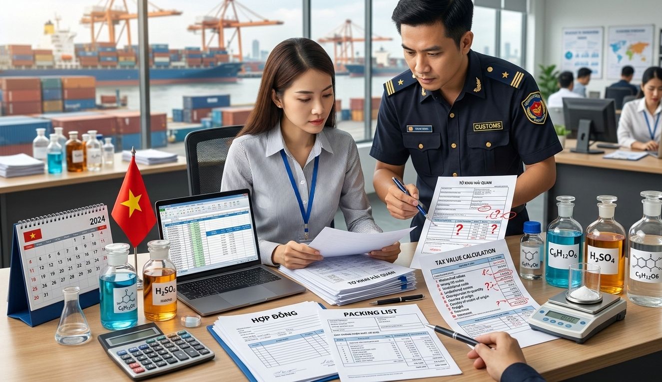 Khai trị giá tính thuế cho hoá chất: 8 lỗi làm đội thuế hoặc bị nghi vấn