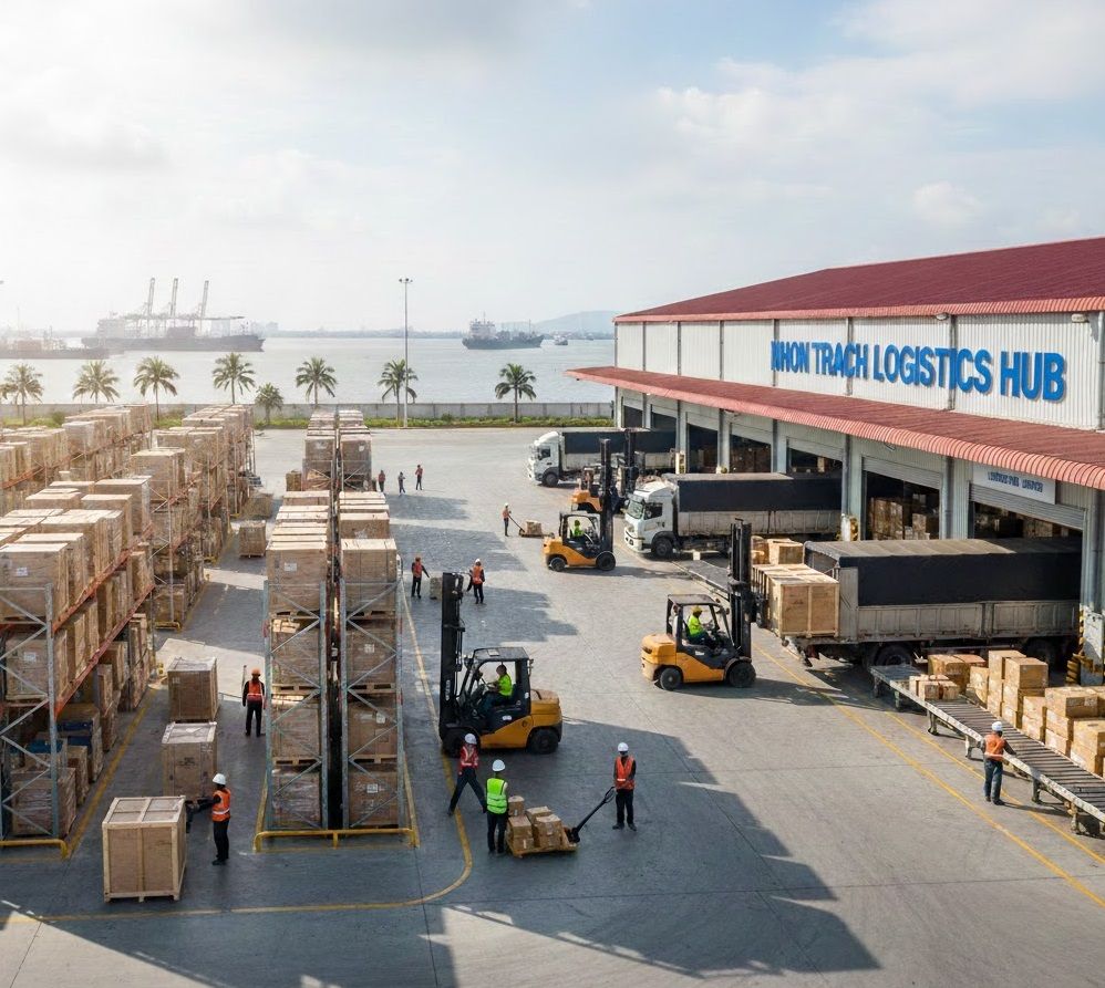 Kho bãi Nhơn Trạch có xe nâng – bốc xếp