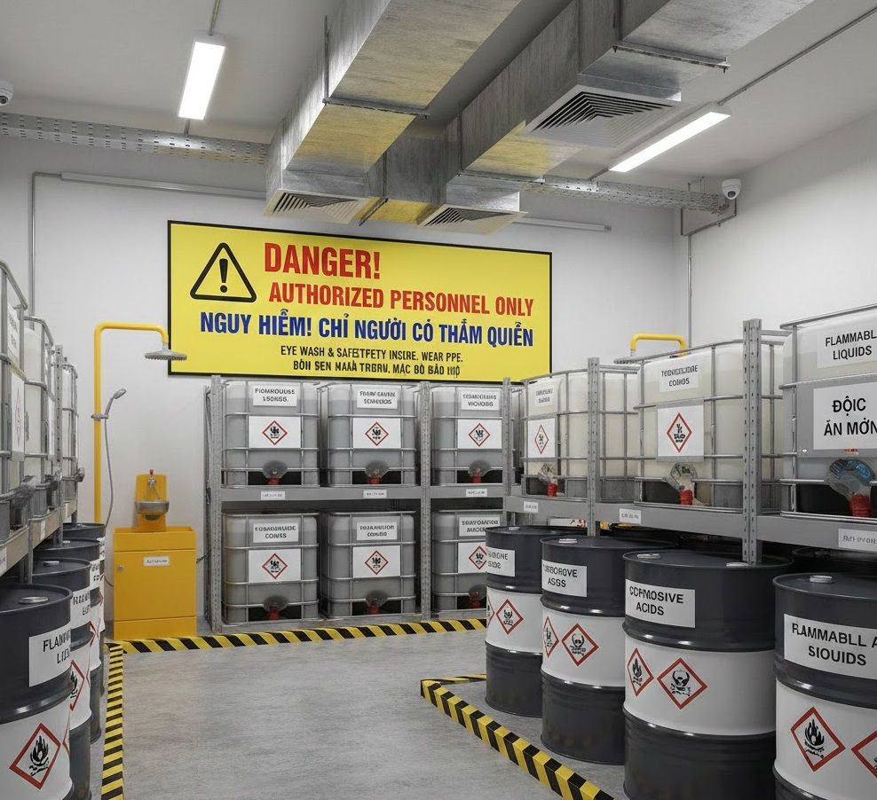 Kho chứa hóa chất tại Nhơn Trạch có an toàn không?