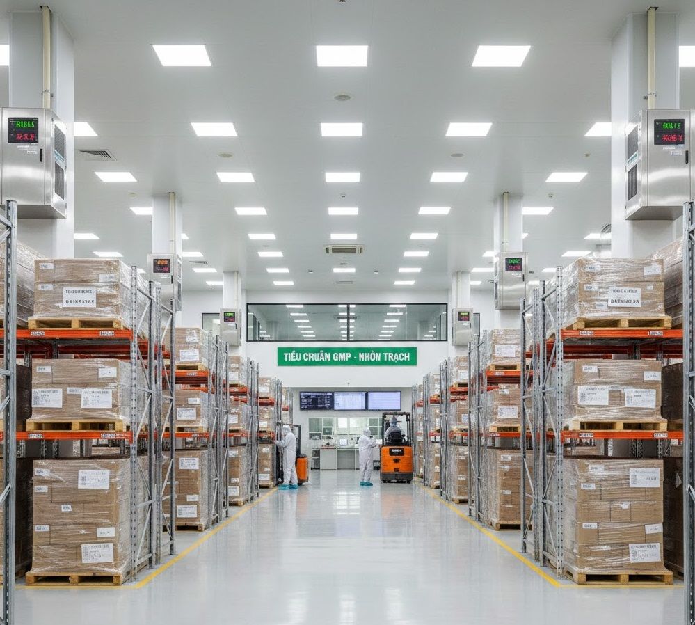 Kho đạt chuẩn GMP tại khu vực Nhơn Trạch