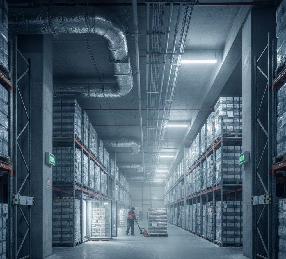 Kho lạnh khu vực Nhơn Trạch – giải pháp bảo quản hàng đông lạnh