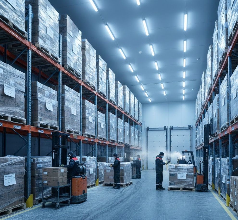 Kho lạnh khu vực Nhơn Trạch – giải pháp bảo quản hàng đông lạnh