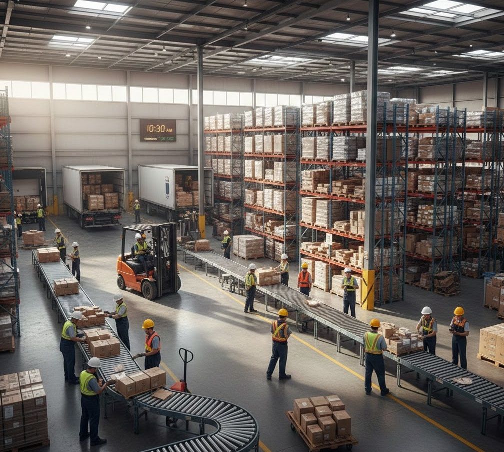 Một ngày vận hành kho bãi tại Nhơn Trạch