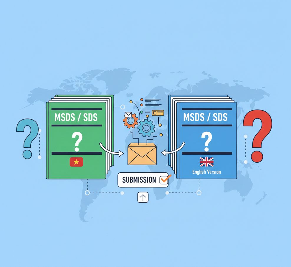 MSDS/SDS là gì? Nộp bản tiếng Anh hay cần bản tiếng Việt?