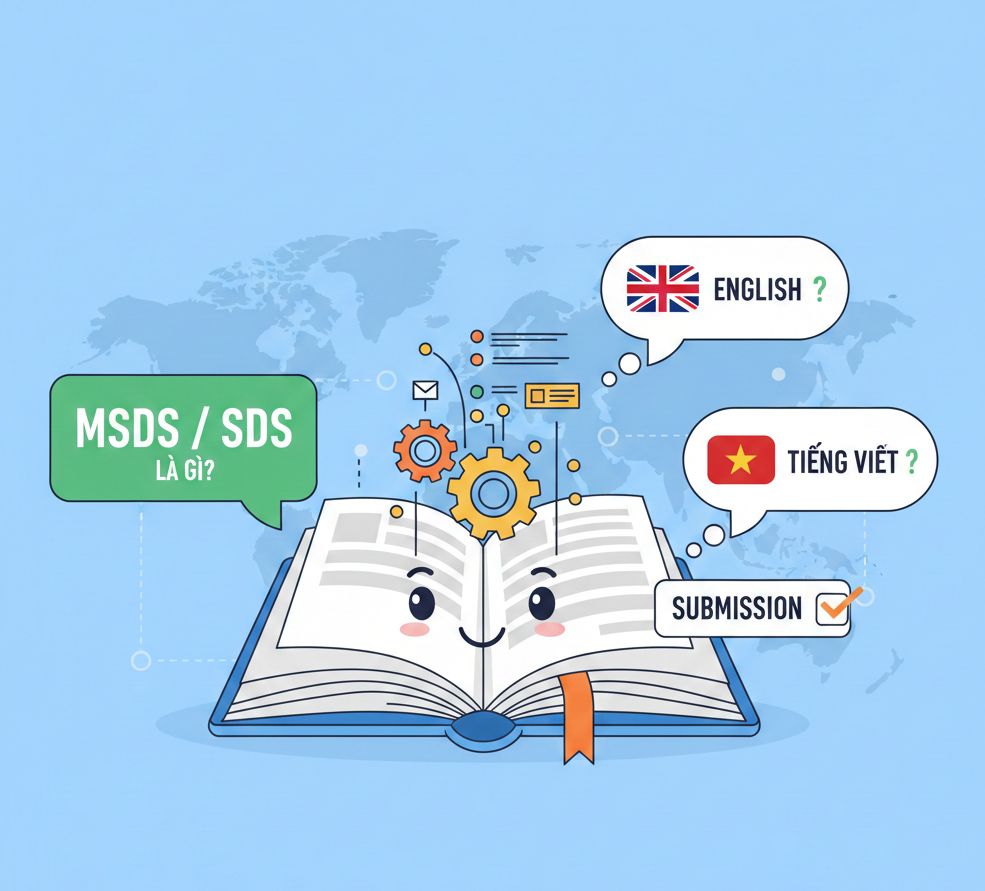 MSDS/SDS là gì? Nộp bản tiếng Anh hay cần bản tiếng Việt?