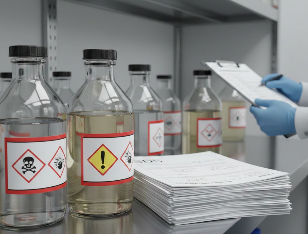 Nhập dung môi (acetone, toluene…): hồ sơ SDS & phân loại nguy hiểm