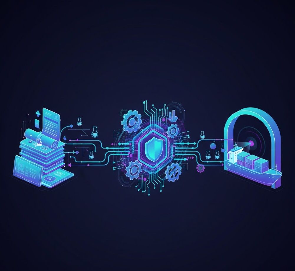 Sơ đồ 1 trang: chứng từ → NSW → thông quan cho lô hoá chất