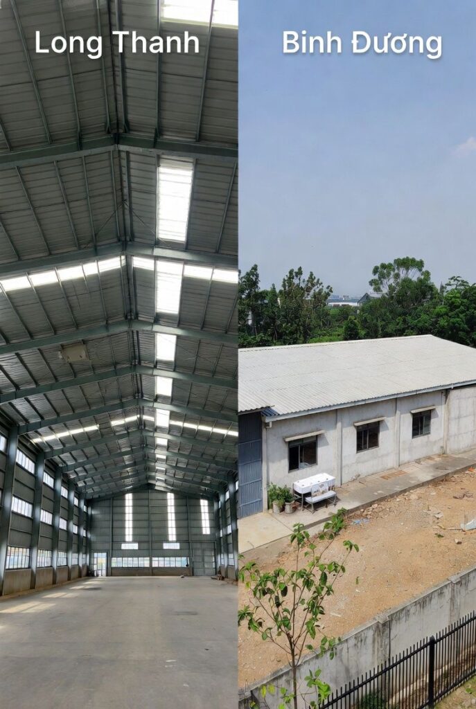 So sánh thuê kho bãi Long Thành và Bình Dương