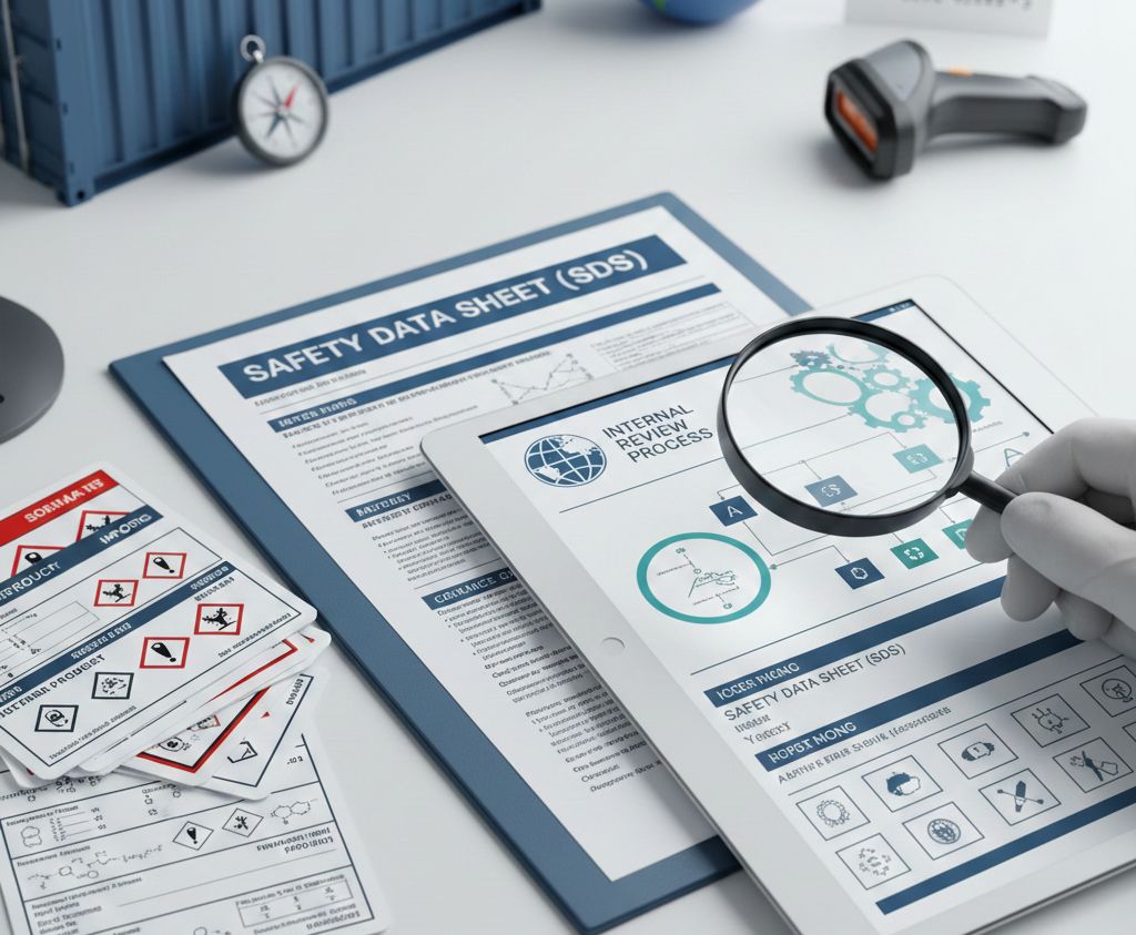 Template quy trình nội bộ kiểm tra nhãn & SDS trước khi nhập khẩu