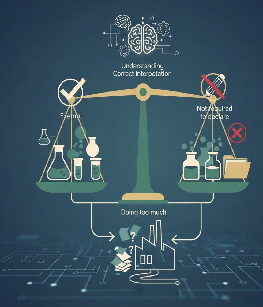 Trường hợp được miễn/không phải khai báo hoá chất: hiểu đúng để không làm thừa